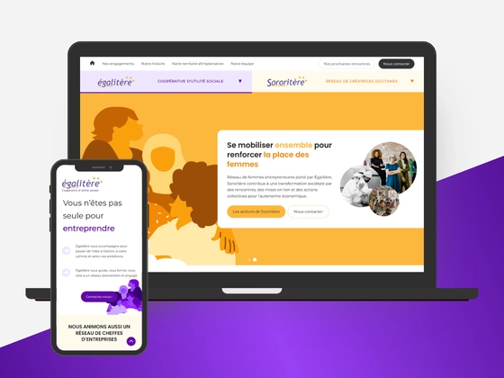 Mockup of the page